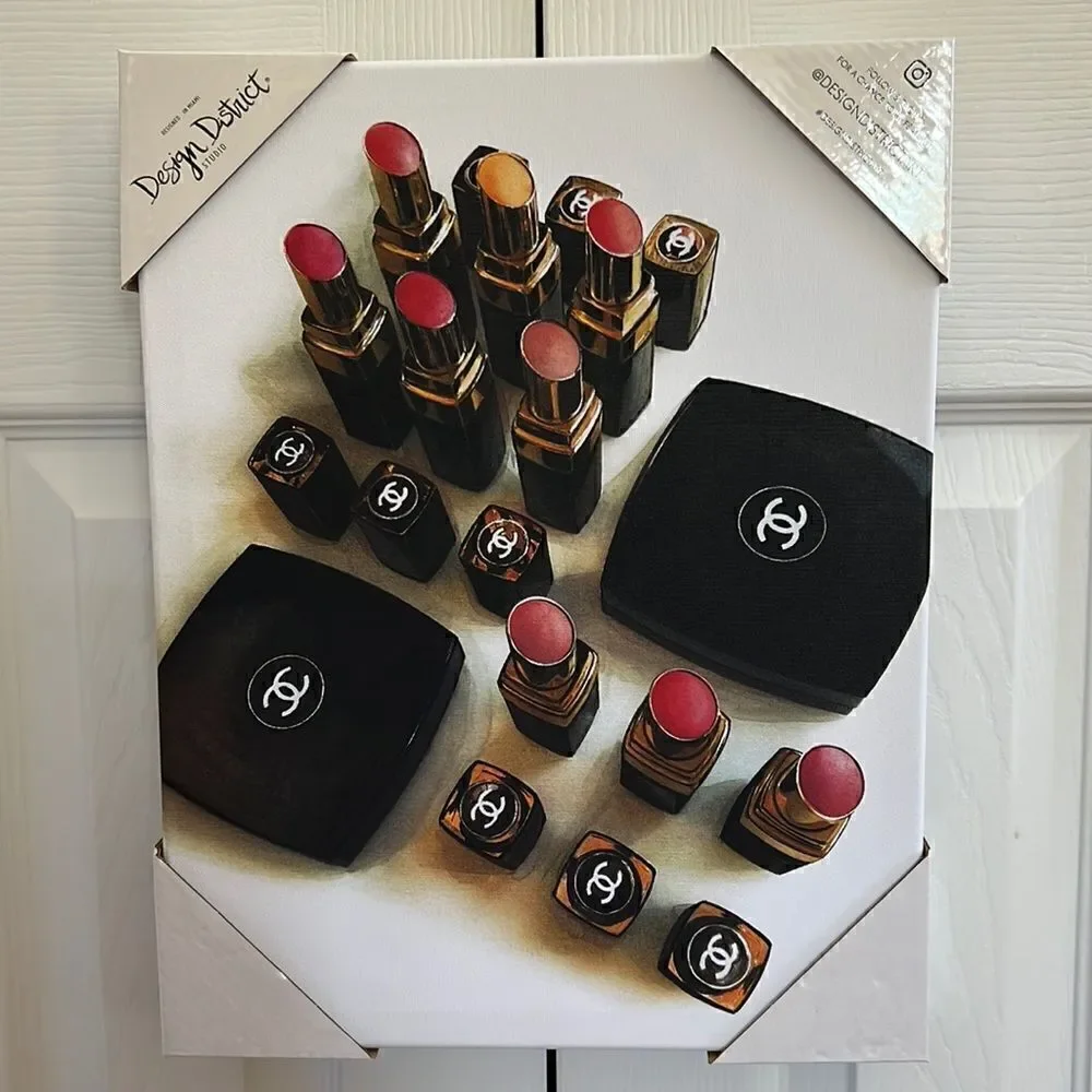 Design District Studio Chanel Makeup Wall Hanging Print